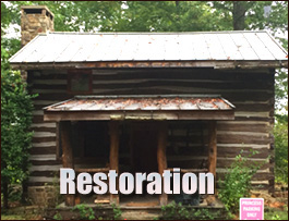 Historic Log Cabin Restoration  Yeaddiss, Kentucky